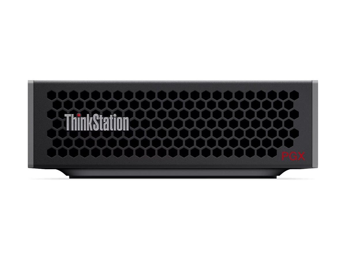 Pilt Lenovo ThinkStation | PGX | Desktop | SFF | NVIDIA GB10 Grace Blackwell Superchip | 10x Cortex-X925 + 10x Cortex-A725 | Internal memory 128 GB | LPDDR5X | 2000 GB | NVIDIA Blackwell Architecture | Keyboard language No keyboard | NVIDIA DGX OS | Warranty 12 month(s)