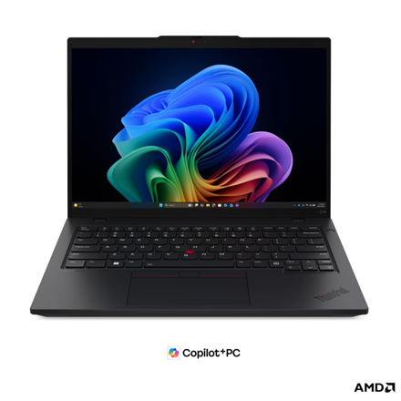 Pilt Lenovo ThinkPad L14 G7 AMD | Black | 14 " | IPS | WUXGA | 1920 x 1200 pixels | Anti-glare | AMD Ryzen AI 5 | 430 | 24 GB | SODIMM DDR5 | Solid-state drive capacity 512 GB | AMD Radeon 840M Graphics | Windows 11 Pro | 802.11be | Bluetooth version 5.4 | 4G upgradable | Keyboard language English | Keyboard backlit | Warranty 36 month(s) | Battery warranty 12 month(s)