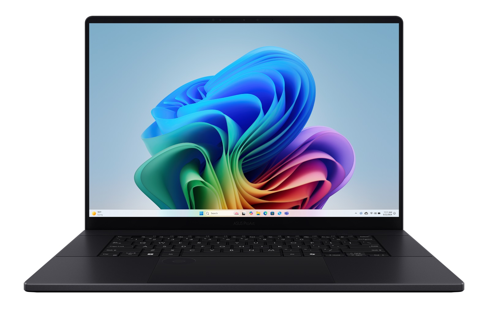 Pilt Asus Studiobook H7606WI-ME117X | Nano Black | 16 " | OLED | Touchscreen | 4K | 3840 x 2400 pixels | Glossy | AMD Ryzen AI 9 | HX 370 | 64 GB | LPDDR5X | Solid-state drive capacity 2000 GB | NVIDIA GeForce RTX 4070 | GDDR6 | 8 GB | Windows 11 Pro | 802.11be | Bluetooth version 5.4 | Keyboard language English | Keyboard backlit | Warranty 24 month(s)