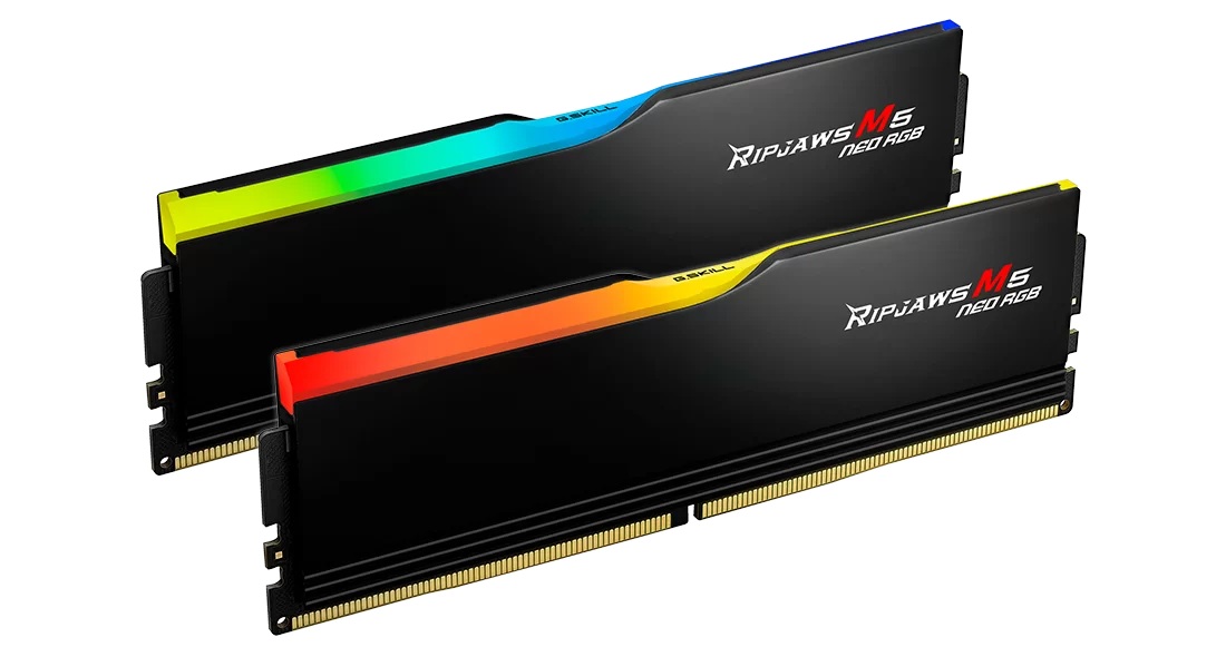 Pilt G.Skill Ripjaws M5 Neo RGB | 96 (2x48GB) GB | DDR5 | 6000 MHz | PC/server | Registered No | ECC No