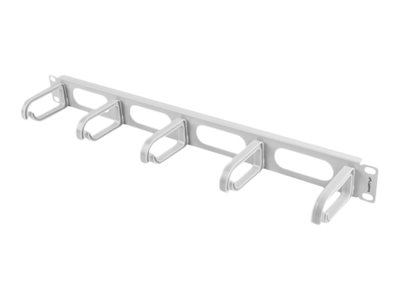 Pilt Lanberg 19" cable management panel 5 rings - type B 1U | AK-1205-S | Grey