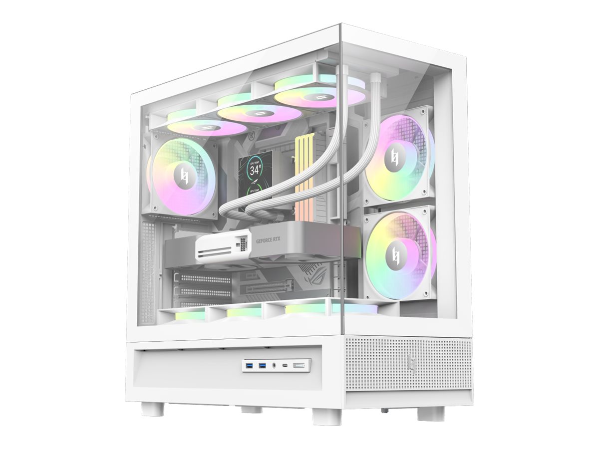 Pilt Gamemax Case | NEX C51 WH | ATX/BTF
