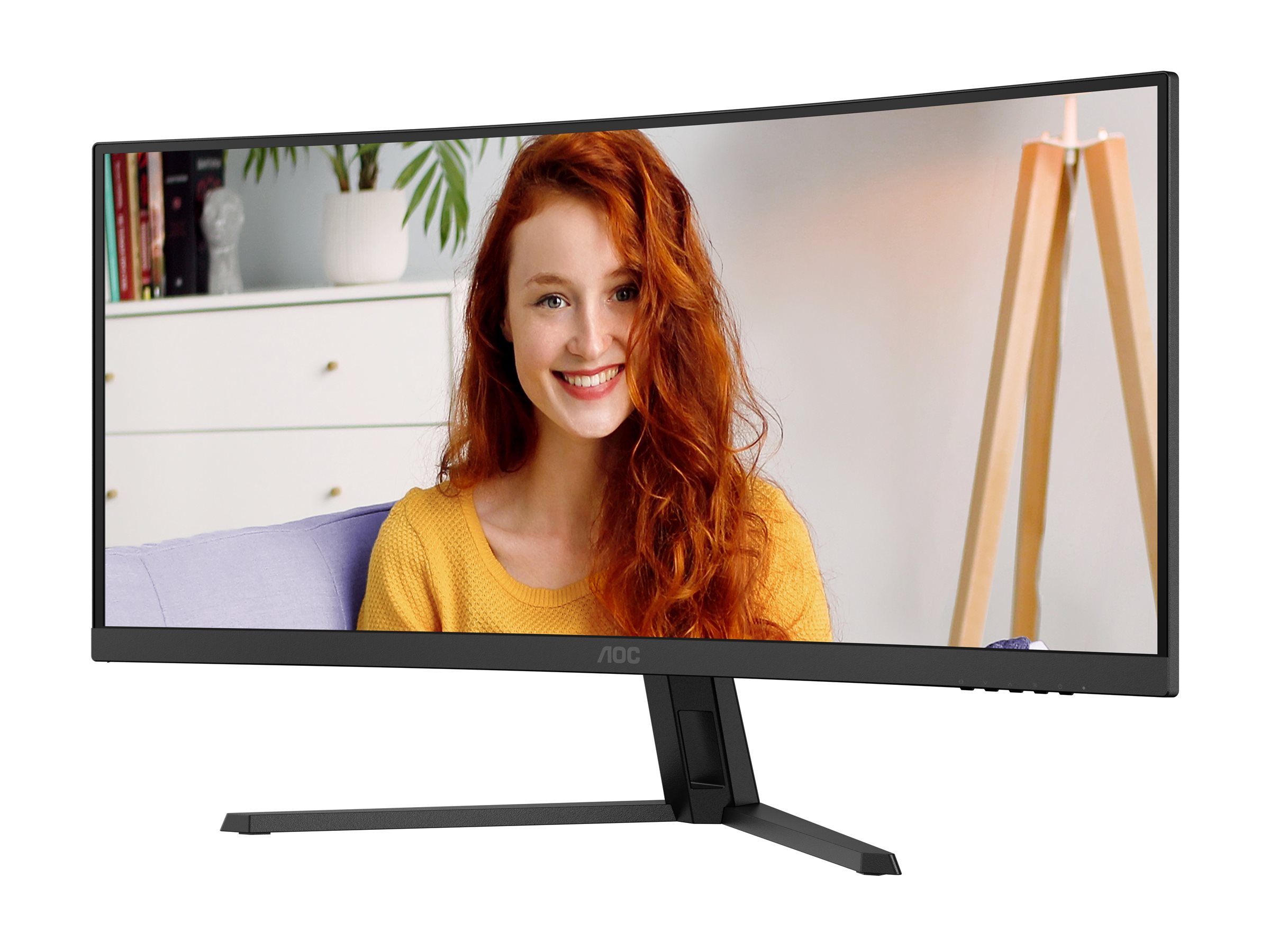 Pilt AOC CU34B3E | 34 " | VA | WQHD | 21:9 | 120 Hz | 4 ms | 3440 x 1440 pixels | 300 cd/m² | HDMI ports quantity 1 | Black