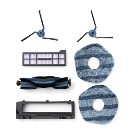 Pilt Anker Eufy | Replacement Parts Kit for eufy X10 Pro Omni Robot Vacuum, Roller Brush with Bristles and Rubber, Brush Guard, 2 Side Brushes, Washable Filter, and 2 Mop Cloths