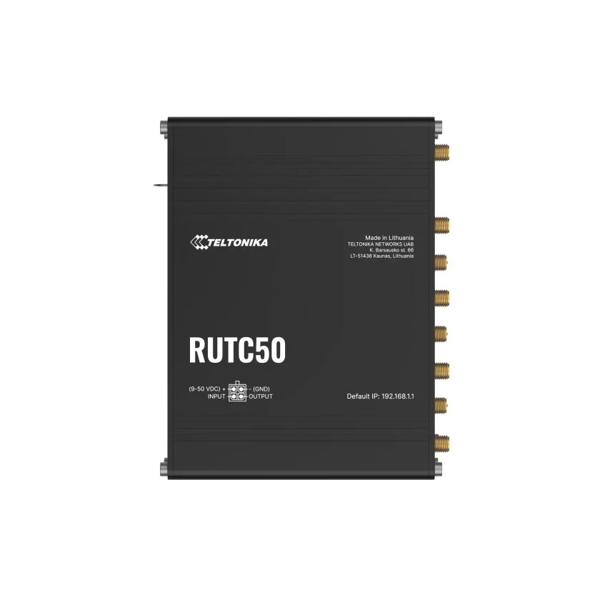 Pilt Teltonika Industrial 5G Router with Wi-Fi 6 | RUTC5020 | 802.11ax | 10/100/1000 Mbit/s | Ethernet LAN (RJ-45) ports 5 | Mesh Support No | MU-MiMO Yes | 5G