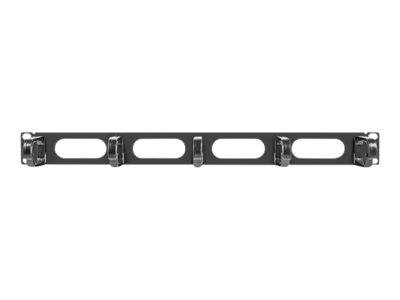 Pilt Lanberg 19" cable management panel 5 rings - type B 1U | AK-1205-B | Black