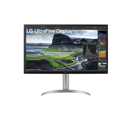 Pilt LG | 32UQ850V-W | 32 " | IPS | UHD | 16:9 | 60 Hz | 5 ms | 3840 x 2160 pixels | 400 cd/m² | HDMI ports quantity 2 | Silver