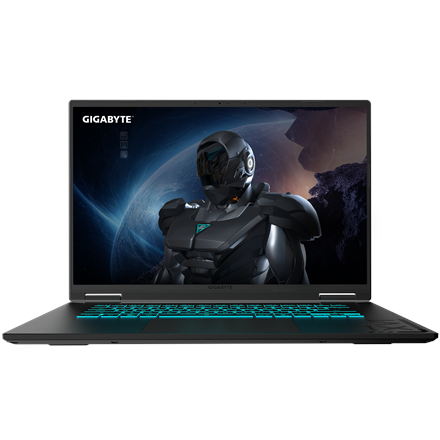 Pilt Gigabyte A16 GAMING 3VHK3EEC93SH | Black Steel | 16 " | IPS | QHD+ | 2560 x 1600 pixels | 165 Hz | AMD Ryzen 7 | 260 | 16 GB | Solid-state drive capacity 512 GB | NVIDIA GeForce RTX 5060 | GDDR7 | 8 GB | Windows 11 Home | 802.11ax | Bluetooth version 5.3 | Keyboard language English | Keyboard backlit | Warranty 24 month(s) | Battery warranty 12 month(s)
