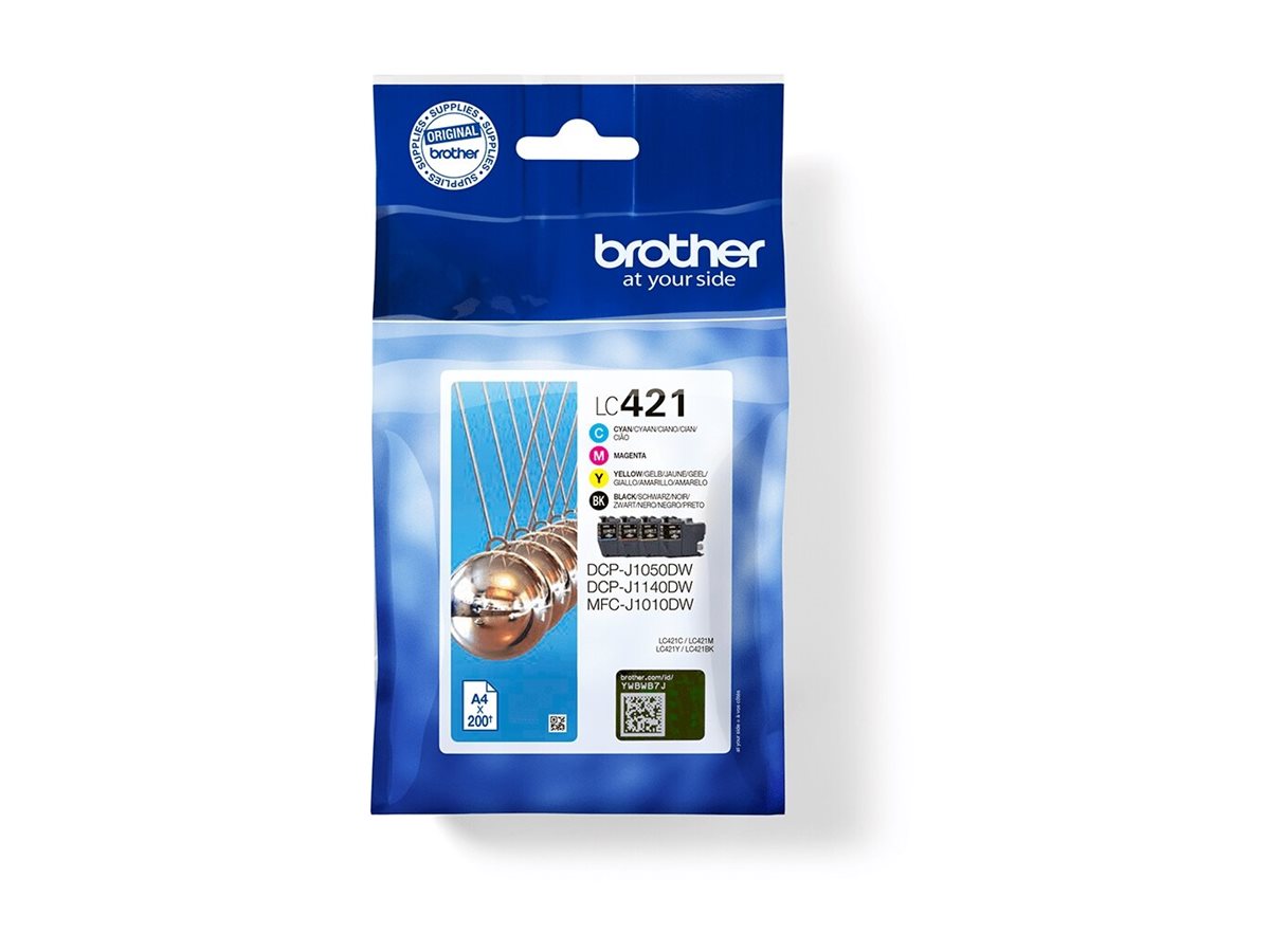 Pilt Brother LC421VAL | Ink Cartridge | Magenta, Cyan, Yellow, Black