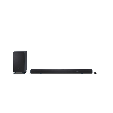 Pilt Sharp | 5.1.2 Dolby Atmos/DTS:X Soundbar with Wireless Subwoofer | HT-SBW55121(BK) | 650 W | Bluetooth | Black | Wireless connection