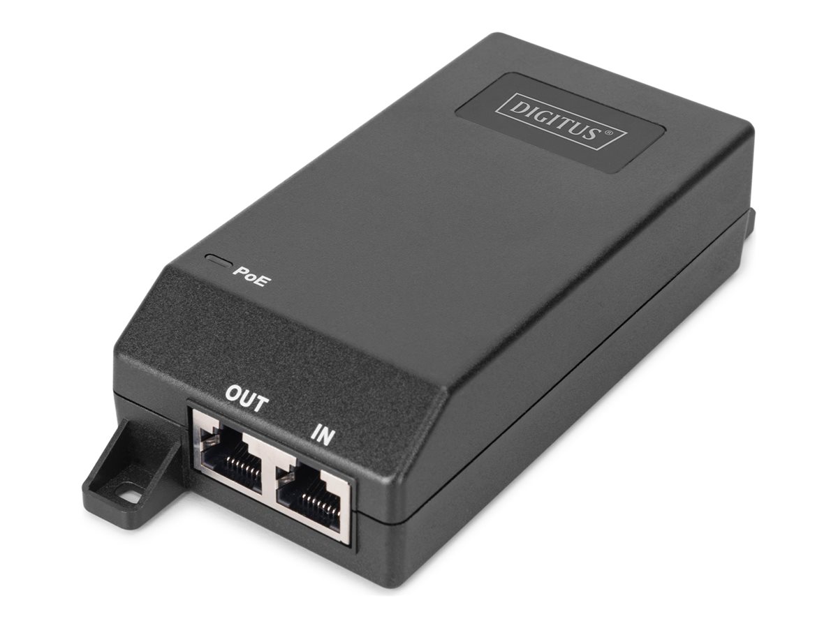 Pilt Digitus Gigabit Ethernet PoE+ injector, 802.3at, 30 W | DN-95103-3