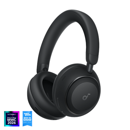 Pilt Anker Soundcore Headphones | Space 2 | Over-ear | Microphone | Jet Black | Noise canceling