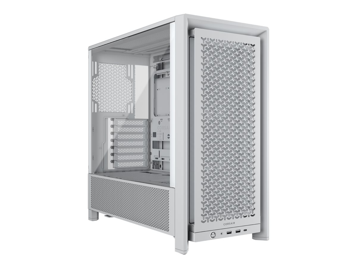 Pilt Corsair PC Case | Frame 4000D RS Modular | White | Mid-Tower | Power supply included No