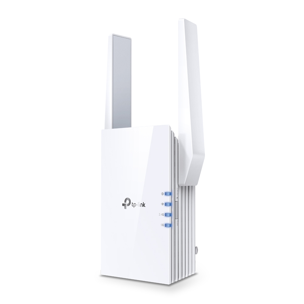 Pilt TP-LINK | AX3000 Mesh WiFi 6 Extender | RE705X | 802.11ax | Mesh Support Yes | 2402+574  Mbit/s | Ethernet LAN (RJ-45) ports 1 | No mobile broadband | MU-MiMO No | Antenna type 2x External