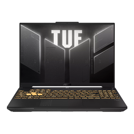 Pilt Asus TUF Gaming F16 FX607VJR-TU305W | Mecha Gray | 16 " | IPS | WUXGA | 1920 x 1200 pixels | 144 Hz | Anti-glare | Intel Core 5 | 205H | 16 GB | DDR5 | Solid-state drive capacity 512 GB | NVIDIA GeForce RTX 3050 Laptop GPU | GDDR6 | 6 GB | Windows 11 Home | 802.11ax | Bluetooth version 5.3 | Keyboard language US international | Keyboard backlit | Warranty 24 month(s) | Battery warranty 12 month(s)