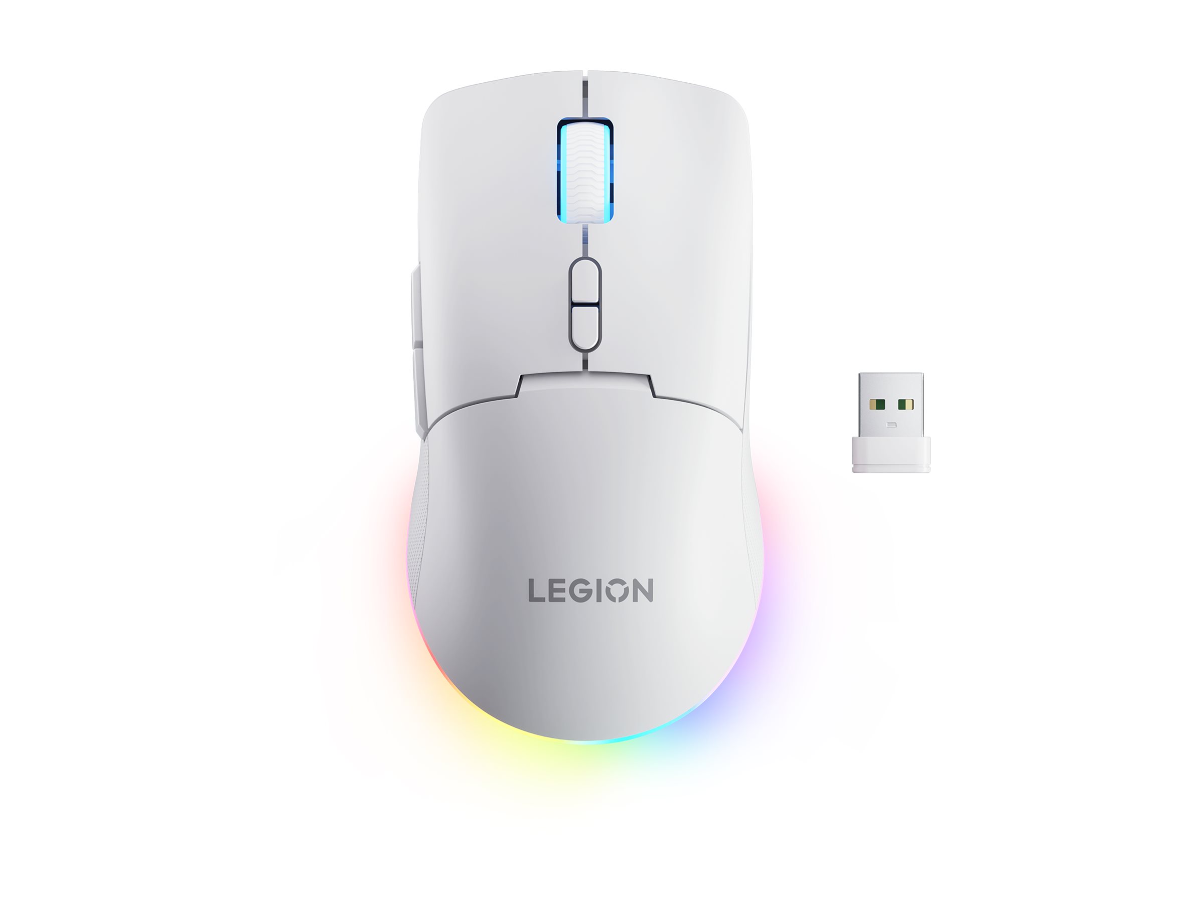 Pilt Lenovo RGB Gaming Mouse | Legion M220 | Wireless | 2.4 GHz, Bluetooth, Wired | Glacier White