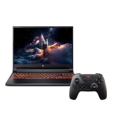 Pilt Acer Nitro V 16 AI ANV16-42 | Black | 16 " | IPS | WQXGA | 2560 x 1600 pixels | Anti-glare | AMD Ryzen 7 | 260 | 32 GB | DDR5 SDRAM | Solid-state drive capacity 1000 GB | NVIDIA GeForce RTX 5070 | GDDR7 | Windows 11 Home | 802.11ax | Bluetooth version 5.3 | Keyboard language English, Russian | Keyboard backlit | Warranty 24 month(s)