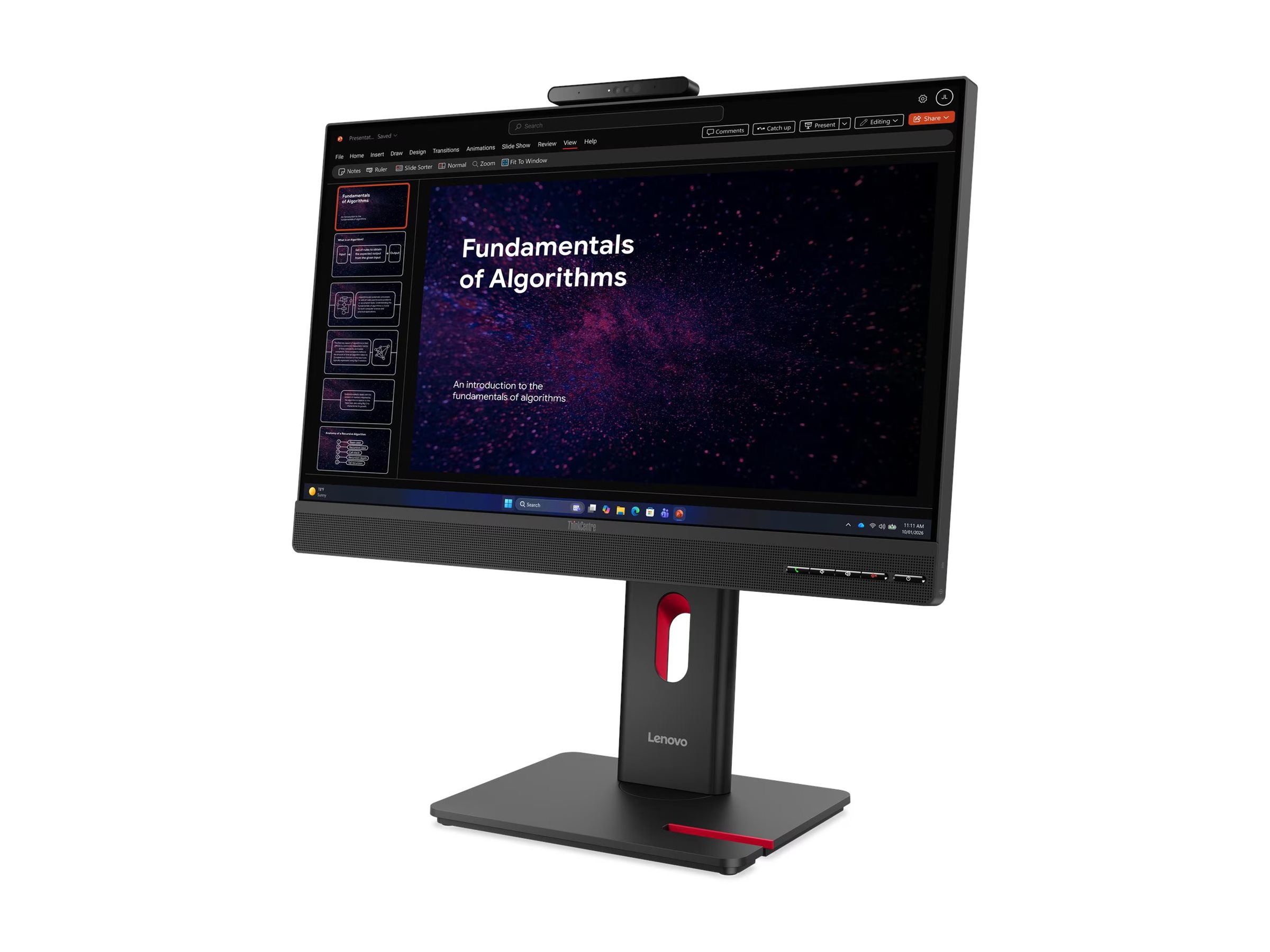 Pilt Lenovo | ThinkCentre TIO24 G6 | 24 " | IPS | FHD | 16:9 | 120 Hz | 4 ms | Touchscreen | 1920 x 1080 pixels | 250 cd/m² | HDMI ports quantity 1 | Eclipse Black