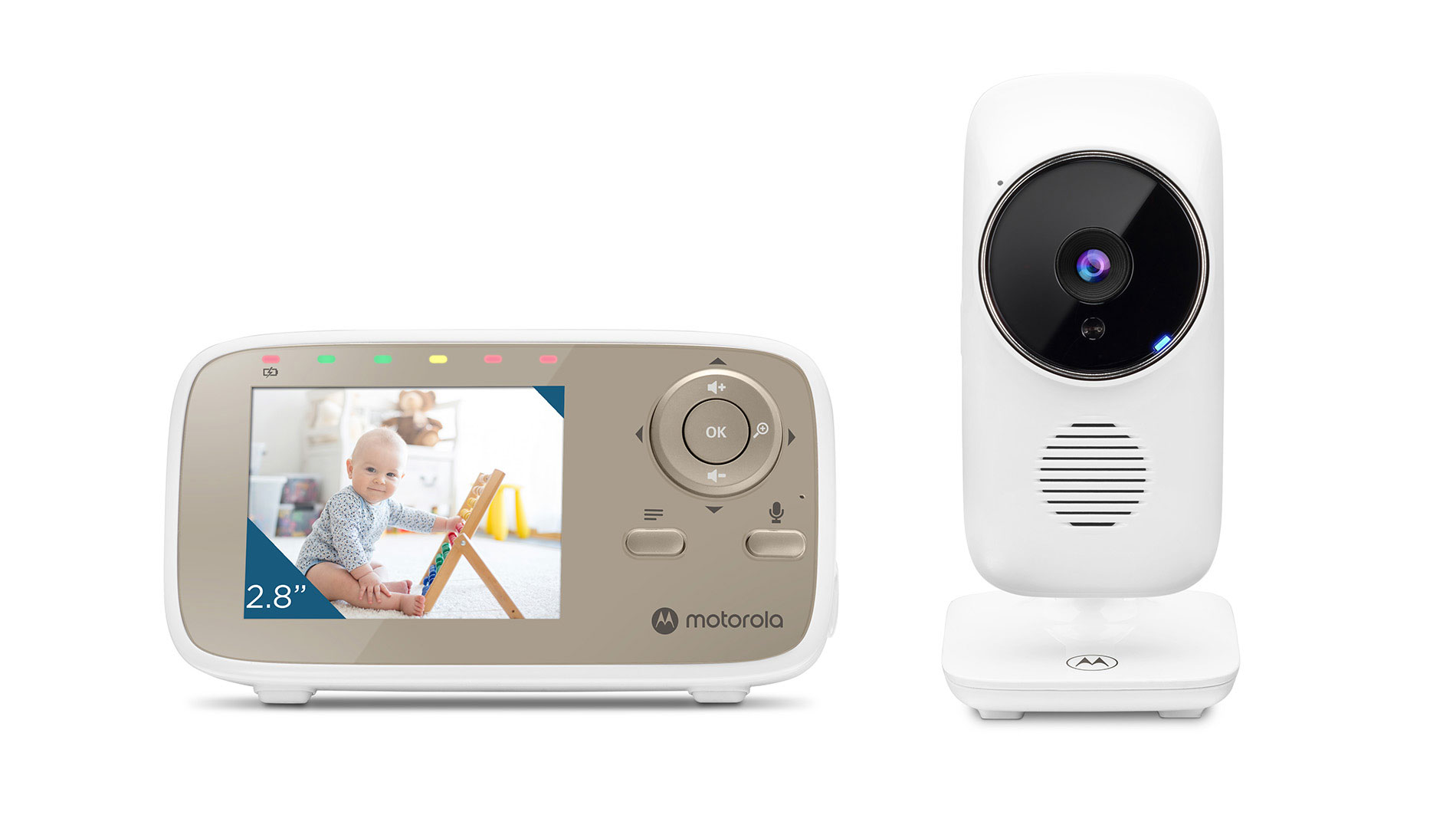 Pilt Motorola | Video Baby Monitor | VM483 2.8" | White/Gold