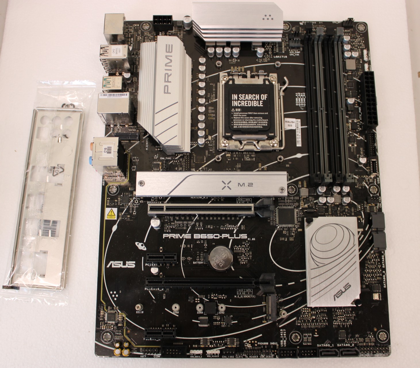 Pilt SALE OUT. Asus PRIME B650-PLUS | Processor family AMD | Processor socket AM5 | DDR5 DIMM | Memory slots 4 | Supported hard disk drive interfaces 	SATA, M.2 | Number of SATA connectors 4 | Chipset  AMD B650 | ATX | USED, REFURBISHED, WITHOUT ORIGINAL PACKAGING
