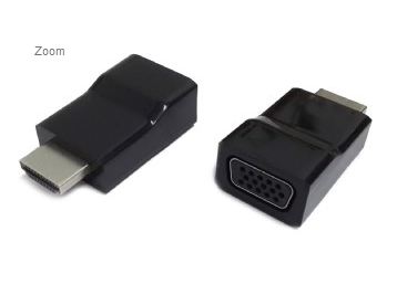 Pilt Gembird | Black | HDMI | VGA | HDMI to VGA adapter, single port