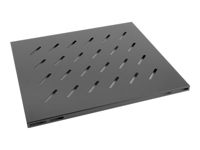 Pilt Lanberg 19" fixed shelf 1U/465x515mm, max load capacity up to 120kg | AK-1003-B | Black