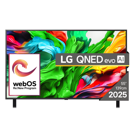 Pilt LG 55QNED85A3C | 55 | Smart TV | webOS 25 | UHD | Bllack