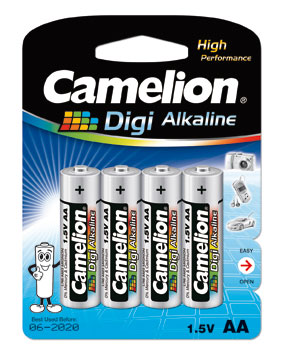 Pilt Camelion | AA/LR6 | Digi Alkaline | 4 pc(s) | LR6-BP4DG