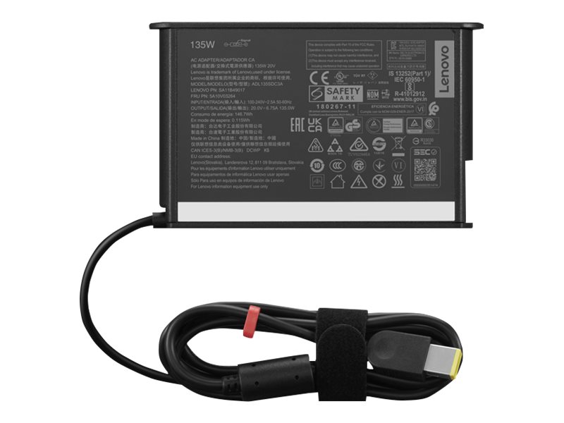 Pilt Lenovo ThinkCentre 135W AC Adapter Gen 2 (Slim Tip)-EU1/Arabia/Indonesia/ROK | Lenovo