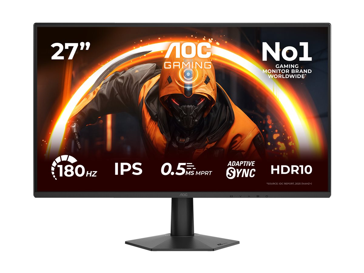 Pilt AOC | 27G50F | 27 " | IPS | FHD | 16:9 | 144 Hz | 0.5 ms | 1920 x 1080 pixels | 300 cd/m² | HDMI ports quantity 1 | Black