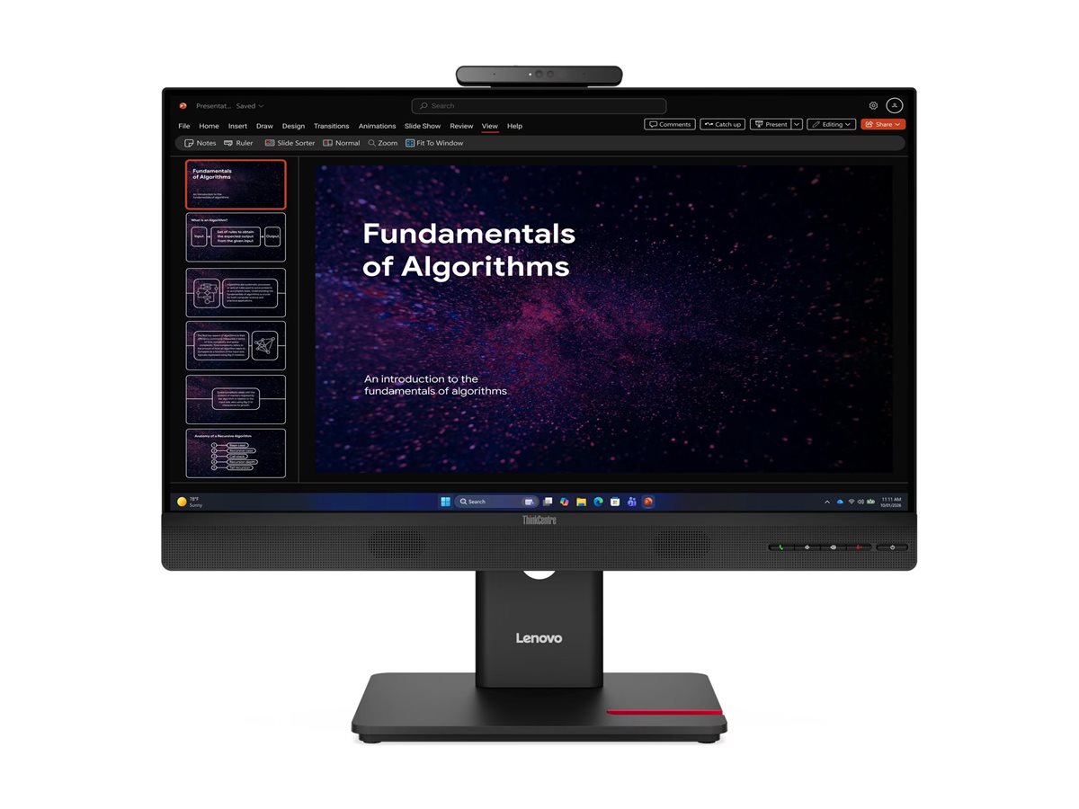 Pilt Lenovo | ThinkCentre TIO24 G6 | 24 " | IPS | FHD | 16:9 | 120 Hz | 4 ms | 1920 x 1080 pixels | 250 cd/m² | HDMI ports quantity 1 | Eclipse Black