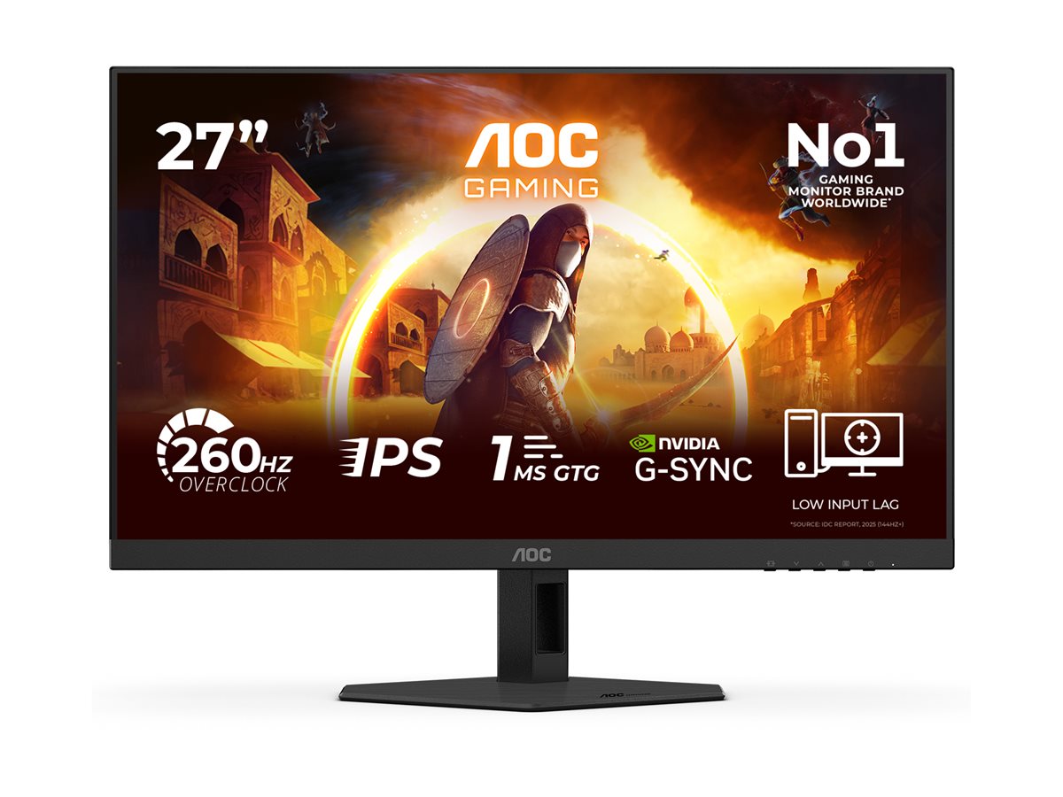 Pilt AOC | 27G4ZRE | 27 " | Fast IPS | FHD | 16:9 | 260 Hz | 1 ms | 1920 x 1080 pixels | 300 cd/m² | HDMI ports quantity 2 | Black