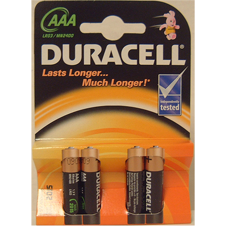 Pilt Duracell | AAA/LR03 | Alkaline Basic MN2400 | 4 pc(s)