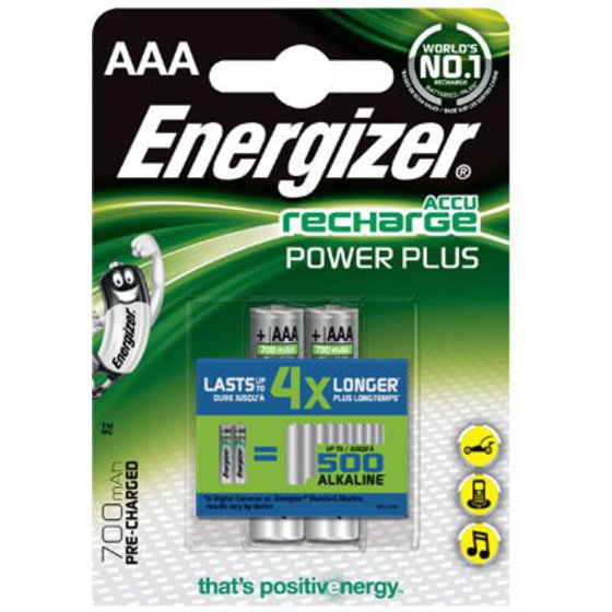 Pilt Energizer | AAA/HR03 | 700 mAh | Rechargeable Accu Power Plus Ni-MH | 2 pc(s)