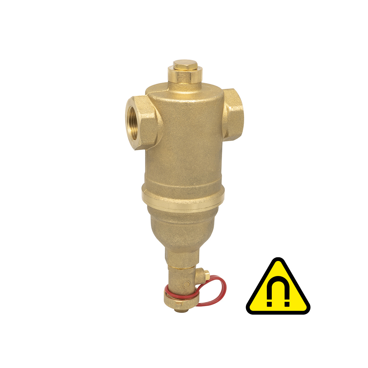 Pilt Icma 746 | F-F dirt separator for heating and cooling systems with a removable magnetic cartridge