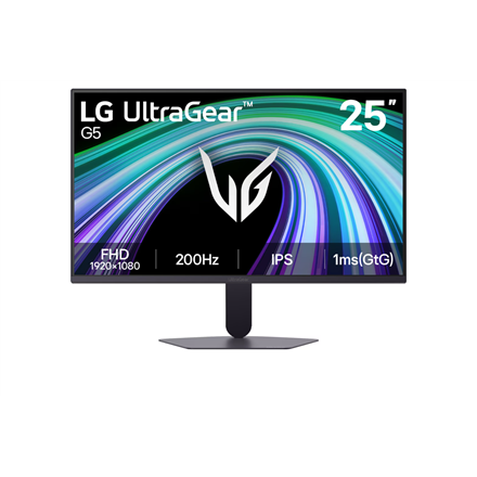 Pilt LG | 25G523B-B UltraGear | 25 " | IPS | FHD | 16:9 | 200 Hz | 1 ms | 1920 x 1080 pixels | 300 cd/m² | HDMI ports quantity 2