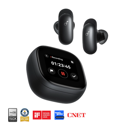 Pilt Anker Soundcore Wireless Earbuds | Liberty 5 Pro Max | Bluetooth | In-Ear | Microphone | Black | Noise canceling | Noise reduction