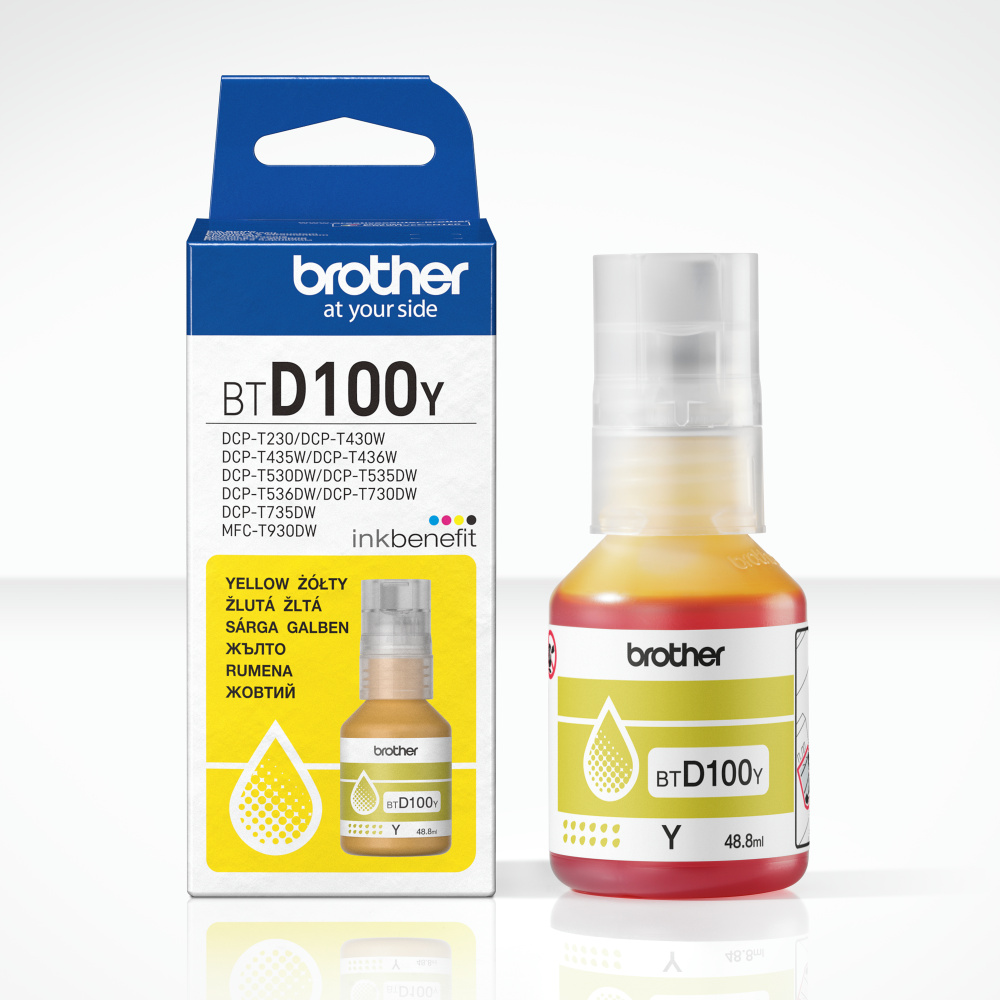 Pilt Brother BTD100Y | Ink Bottle | Yellow