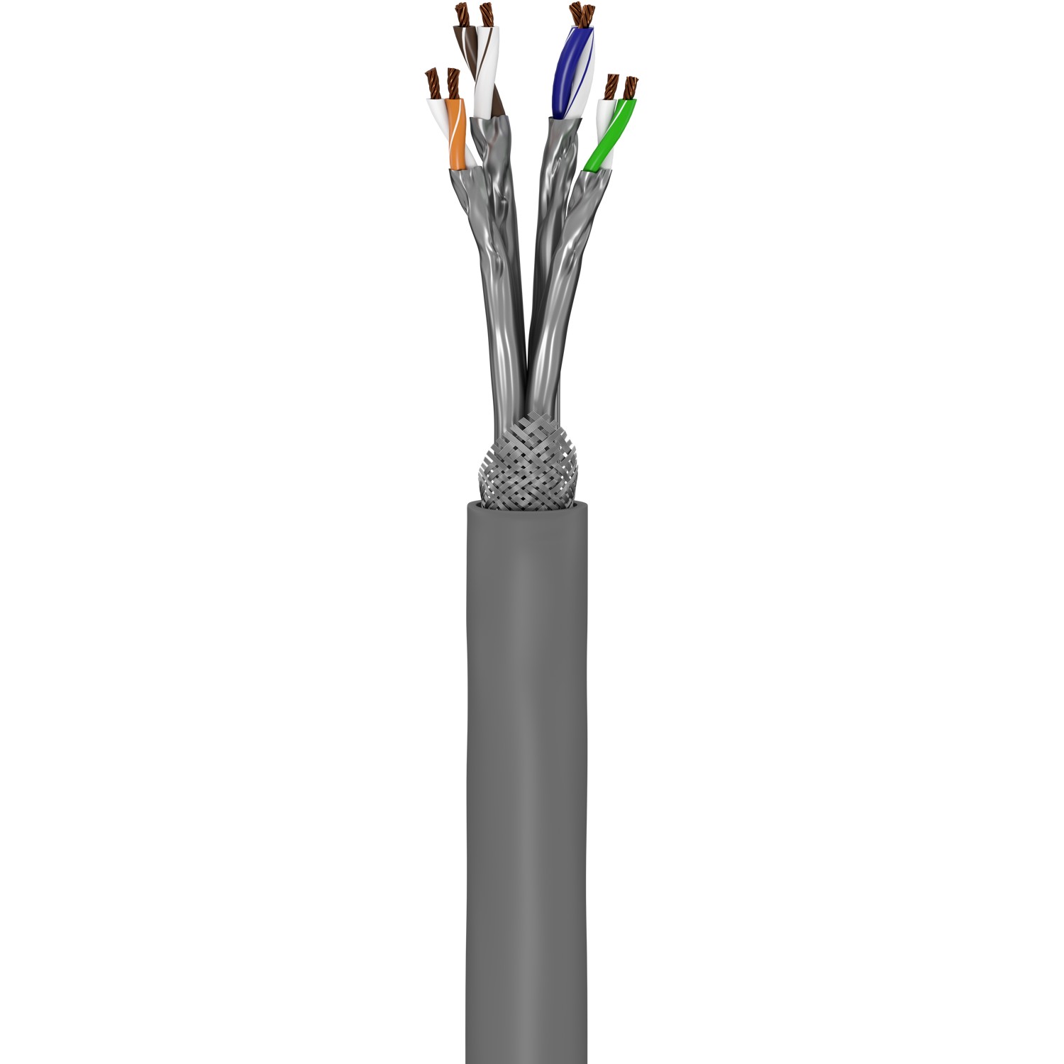 Pilt Goobay | CAT 6A Network Cable, S/FTP (PiMF), 50 m | 96093 | S/FTP | Grey