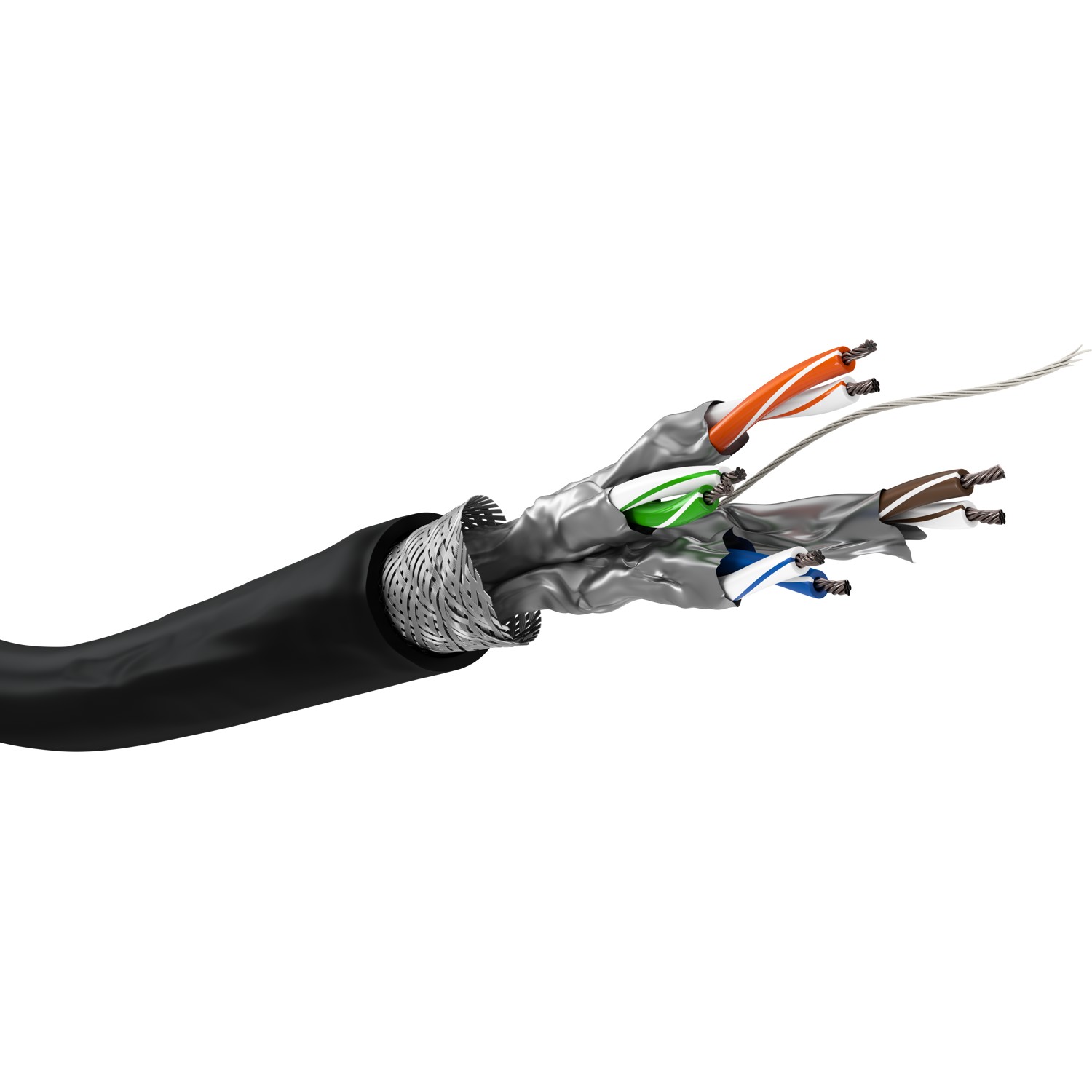 Pilt Goobay | CAT 6 Outdoor Network Cable, S/FTP (PiMF), 100 m | 57195 | U/UTP | Black