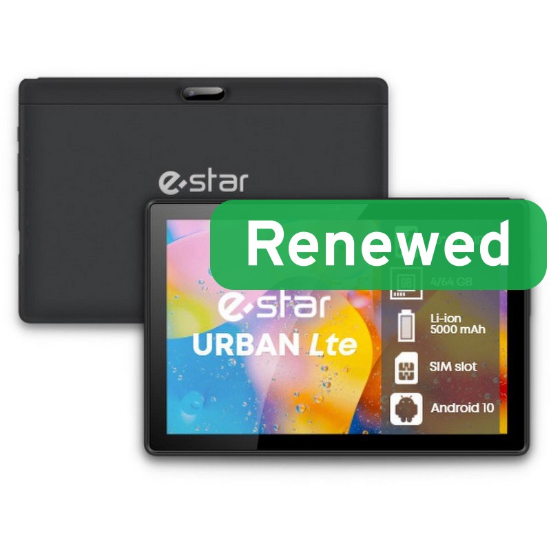 Pilt ESTAR Renewed Grade A | 10.1 URBAN Tablet 4GB | Black | 64 GB | Android