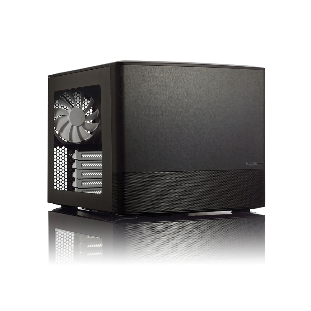 Pilt Fractal Design | NODE 804 | Side window | 2 - USB 3.0Audio in/outPower button with LED (white)HDD activity LED (white) | Black | Micro ATX | Power supply included No