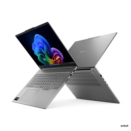 Pilt Lenovo IdeaPad Pro 5 16AKP10 | Luna Grey | 16 " | OLED | 2.8K | 2880 x 1800 pixels | AMD Ryzen AI 5 | 340 | 24 GB | Soldered LPDDR5x | Solid-state drive capacity 512 GB | AMD Radeon 840M Graphics | Windows 11 Home | 802.11be | Bluetooth version 5.4 | Keyboard language English | Keyboard backlit | Warranty 24 month(s) | Battery warranty 12 month(s)