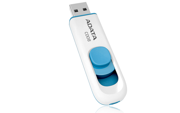 Pilt ADATA | C008 | 64 GB | USB 2.0 | White/Blue