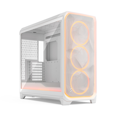 Pilt Fractal Design Meshify 3 XL | Ambience Pro RGB White TG Clear Tint | ATX | Power supply included No