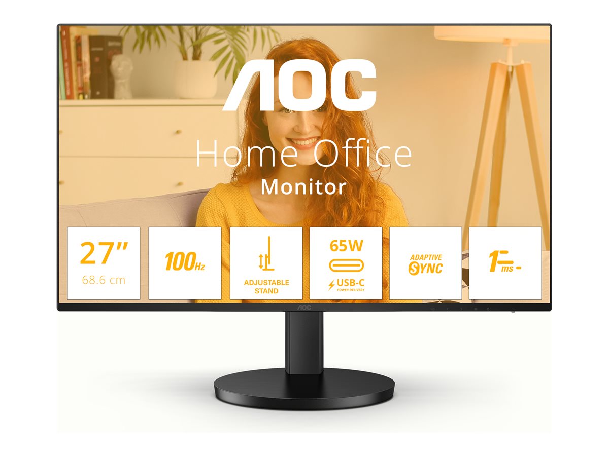 Pilt AOC Q27B3CF2 | 27 " | IPS | QHD | 16:9 | 100 Hz | 1 ms | 2560 x 1440 pixels | 350 cd/m² | HDMI ports quantity 1 | Black | Warranty 36 month(s)