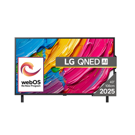 Pilt LG 43QNED80A3A | 43 | Smart TV | webOS 25 | UHD | Black