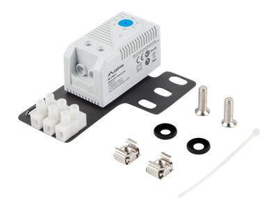 Pilt Lanberg Closed-loop thermostat 10A for rack cabinets with 19" ear and terminal block | AK-1505-S | Gray