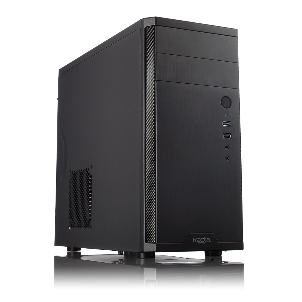 Pilt Fractal Design | CORE 1100 | Black | Micro ATX | Power supply included No | ATX PSUs, up to 185mm if a typical-length optical drive is mounted