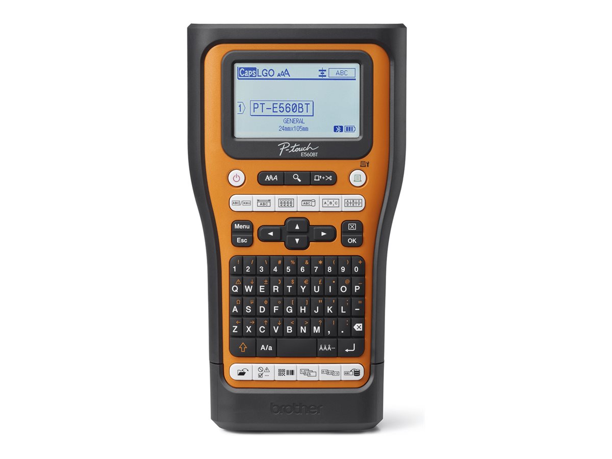Pilt Brother PT-E560BTSP Pro | Thermal | Label Printer | Maximum ISO A-series paper size Other | Orange / Black